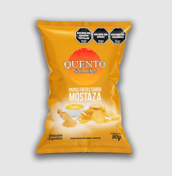 Papas QUENTO Mostaza 82g