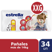 Pañales ESTRELLA Hiperpack XXG 34u