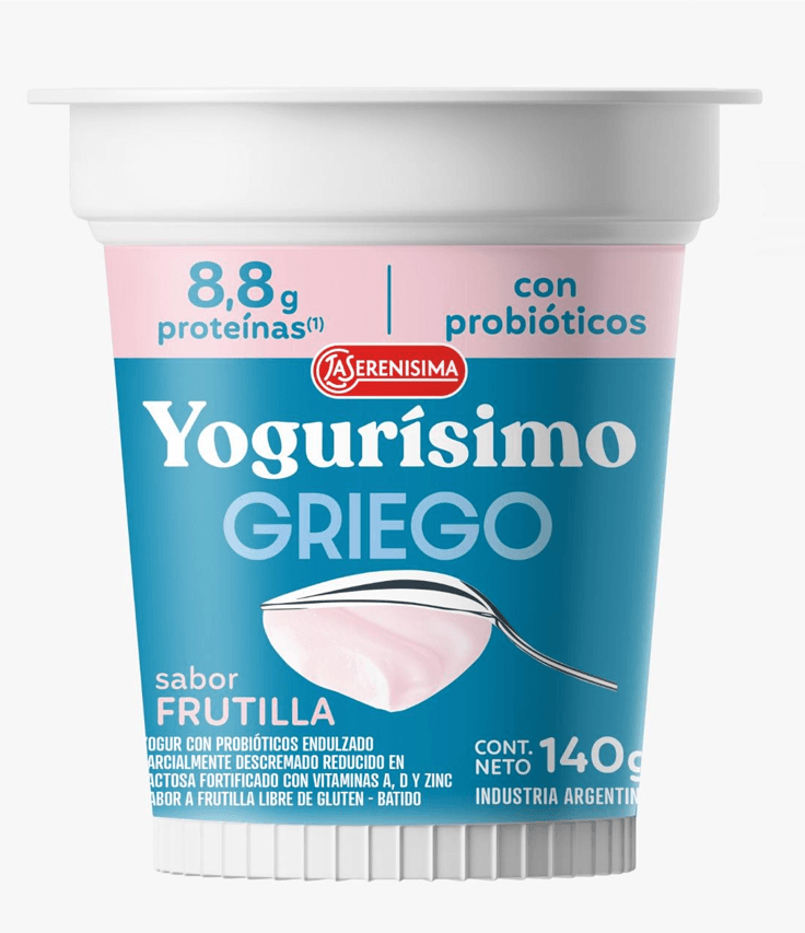 Yogur YOGURISIMO Griego Frutilla 140g