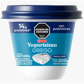 Yogur YOGURISIMO Griego Natural Endulzado 300g