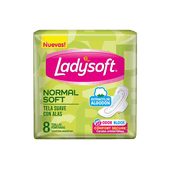 Toallas Femeninas LADYSOFT Normal Soft c/alas 8u