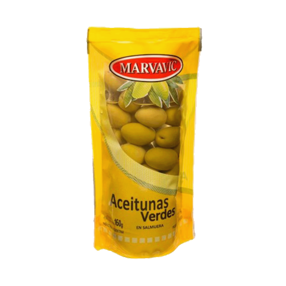 Aceitunas Verdes Marvavic x 160 gr. Doy Pack