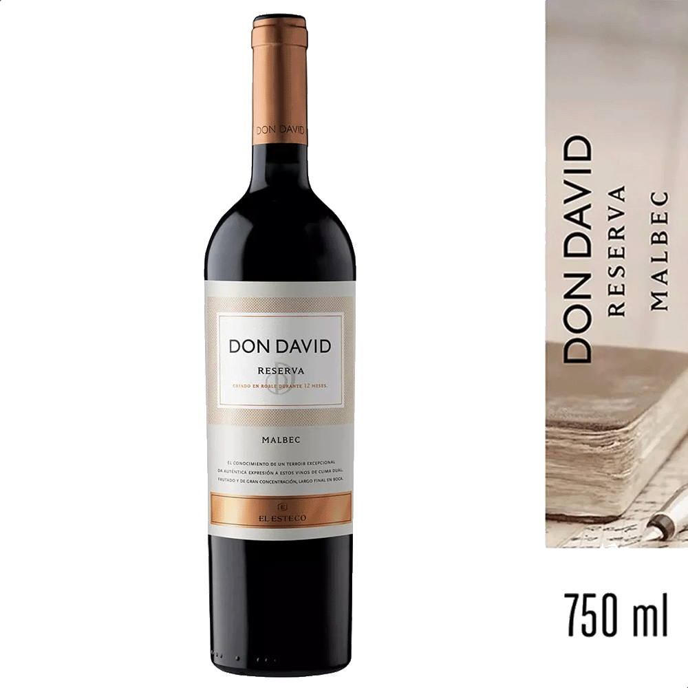 Vino Don David Reserva Malbec x 750 ml