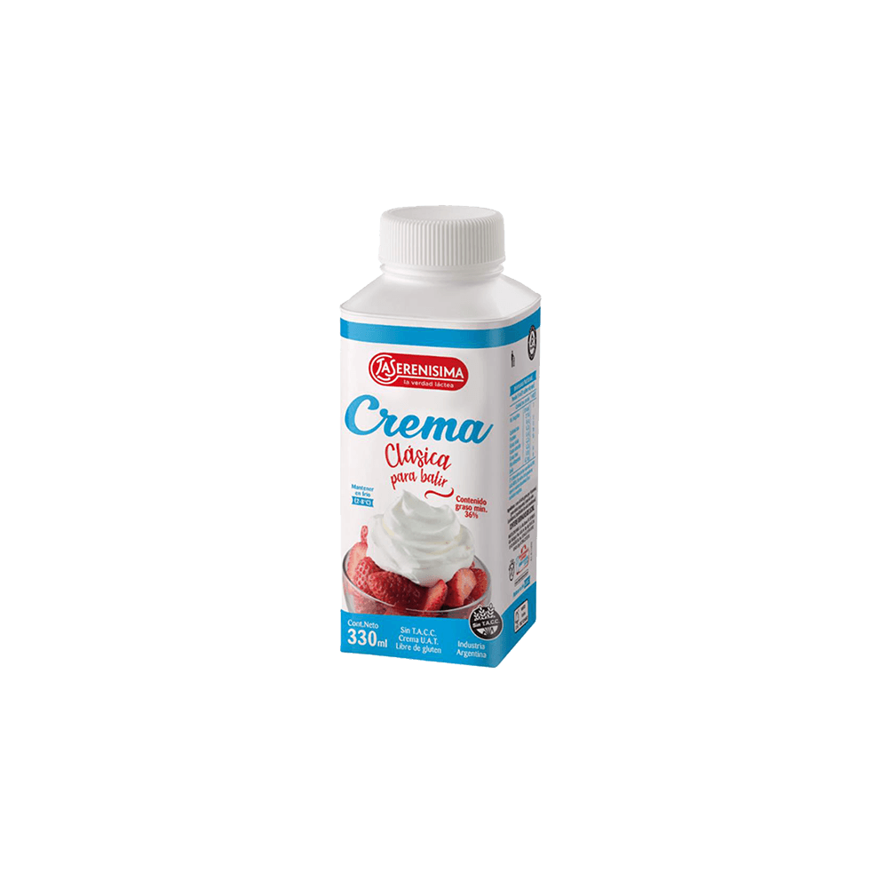 Crema de Leche La Serenísima Uat x 330 ml