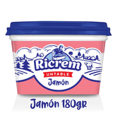 Queso Untable RICREM Jamon Pote 180g