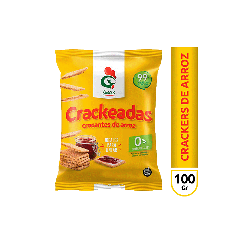 Galletas de Arroz Gallo Snacks Crackeadas 100 gr