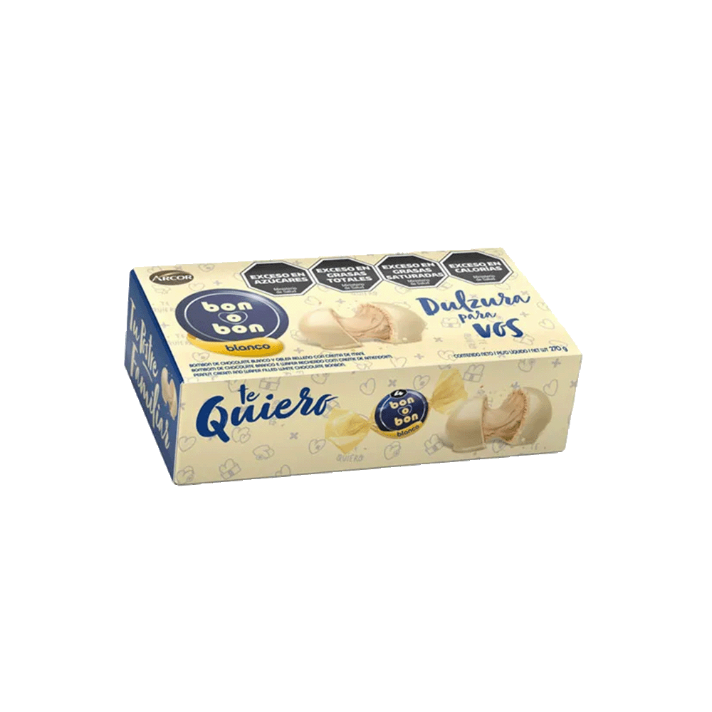 Bombon Chocolate Blanco 18u Bon O Bon 270 gr