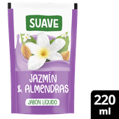 Jabon Liquido SUAVE Jazmin/Almendras Doy Pack 220ml