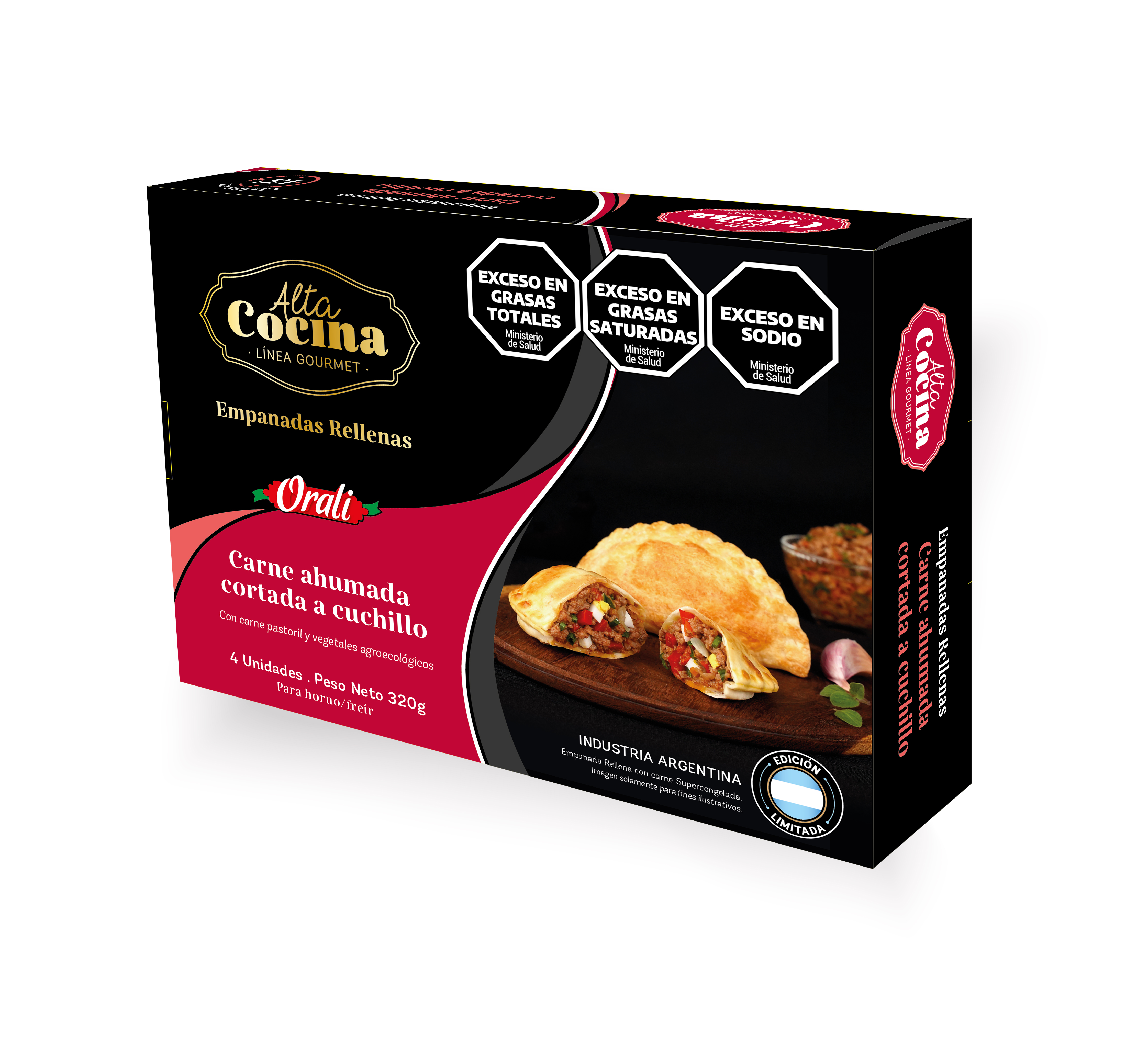 Empanadas ORALI Carne C/Cuchillo 4Uni 320g
