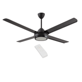 Ventilador AXEL de techo c/c.rem Neg c/Led AX-140ANLEDM 1